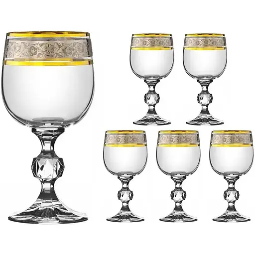 Набор бокалов для вина Lora Ника 190 мл 6 шт. NGC154SETWINE-D