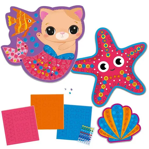 Набор для творчества "История русалочки" VT4511-21 с мягкой мозаикой и стразами - фото 2