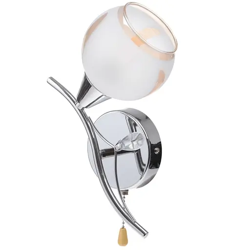 Бра Brille LK-243W/1 настінне накладне з вимикачем класичне E14 CH