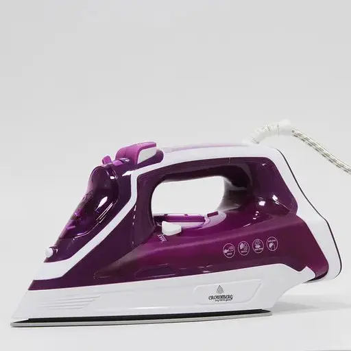 Прасувальна праска Crownberg CB-7443 Керамічне покриття 2200Вт Резервуар для води 380мл Бузковий/Білий - фото 1