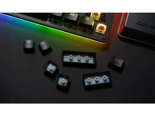 Клавиатура игровая механическая с подсветкой Cougar Puri PIX Mini RGB USB Black Eng/Укр - фото 10