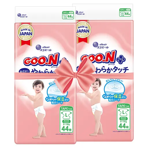 Подгузники GOO.N Plus для детей 9-14 кг размер L 88 шт.