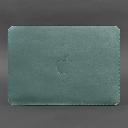 Чохол із натуральної шкіри BlankNote для MacBook 13 дюйм Бірюзовий - фото 3