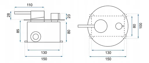 Душова система прихованого монтажу Rea Lungo + Box з виливом rose gold REA-P6610, Теплий захід сонця - фото 6