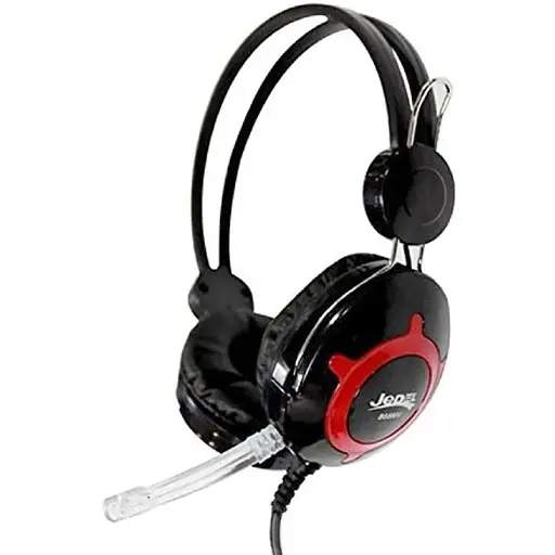 Наушники накладные Jedel JD-868 игровые Jack 3.5 черный красный