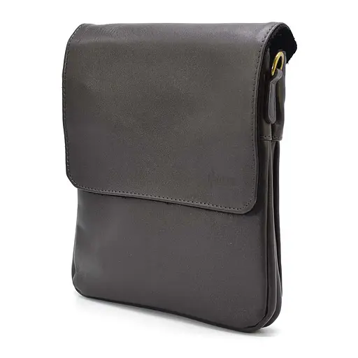 Чоловіча шкіряна сумка через плече TARWA 25х24х5 см sum0025380 - фото 5