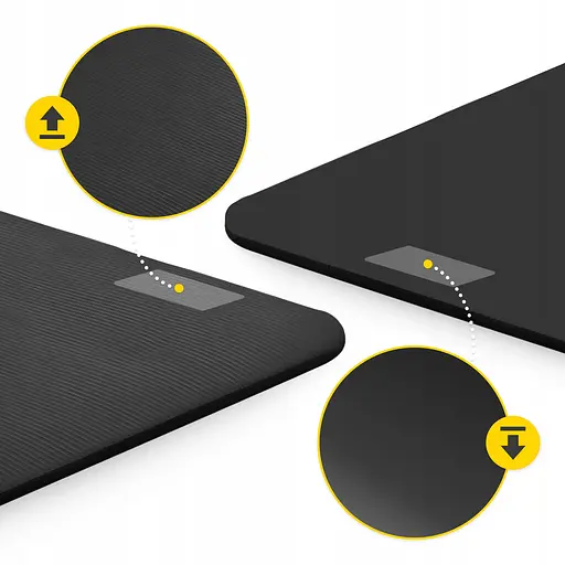 Коврик (мат) спортивный 4FIZJO NBR 190 x 100 x 1.5 см для йоги и фитнеса Black (P-5905973407120) - фото 4