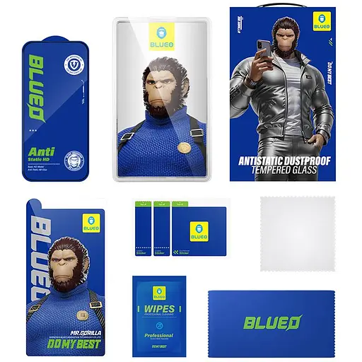 Защитное стекло Blueo 2.5D Full Cover HD для Samsung Galaxy S24+ Черный - фото 6