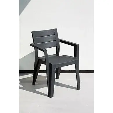 Стул садовый пластиковый Keter Julie серый - фото 5