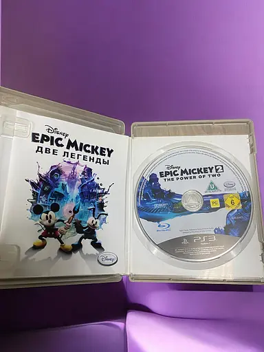 Локализованный диск на PlayStation 3 лицензия Disney Epic Mickey Две Легенды - фото 2