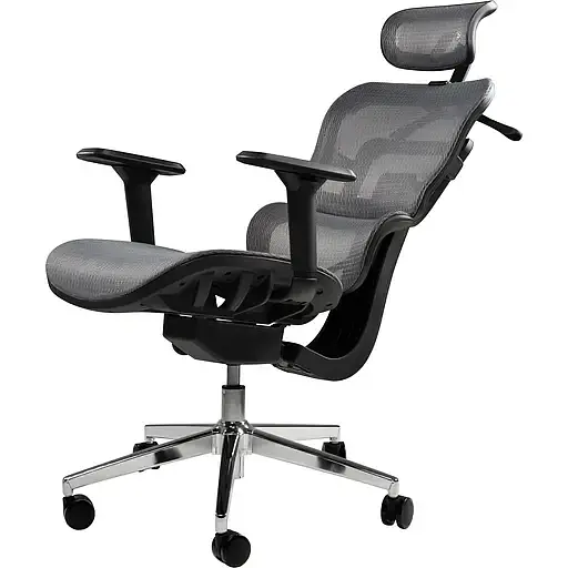 Офисное кресло GT Racer B-517M, серое (B-517M Gray) - фото 4