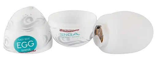 Мастурбатор яйцо Tenga Egg Stronger Surfer белый - фото 3