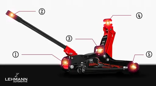 Домкрат гідравлічний 2.5т Lehmann Lead - фото 10