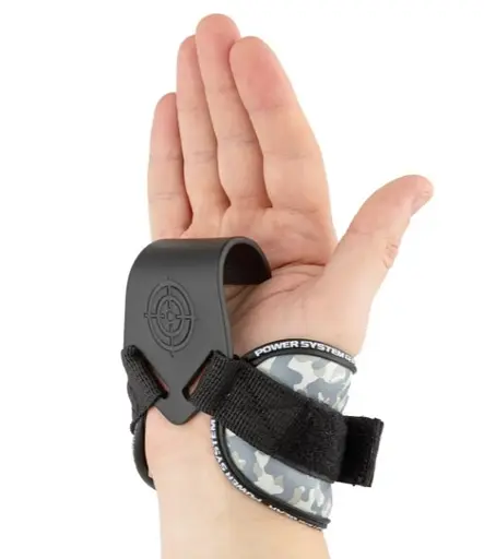 Крюки для тяги на запястье Power System PS-3370 Hooks Camo Black/Grey L (PS_3370_Black/Grey L) - фото 5
