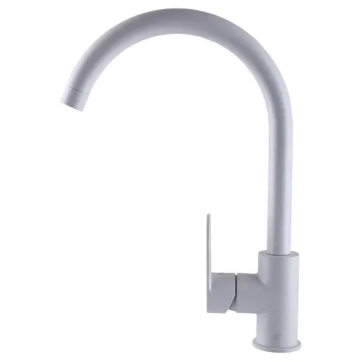 Змішувач для кухні Topaz Barts TB 07403-H36-W Білий - фото 4