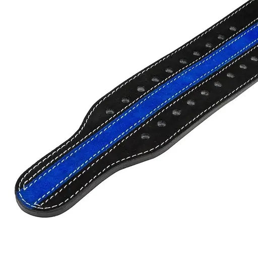 Пояс для тяжелой атлетики Power System PS-3800 PowerLifting Black/Blue размер XL - фото 4