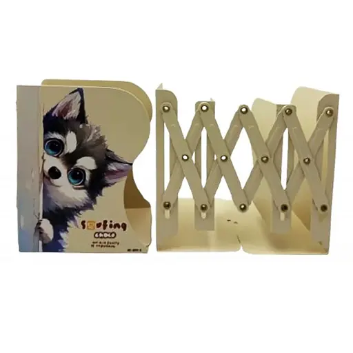 Полка-держатель для книг раздвижная металлическая Собачка, 6890 (в ассортименте)