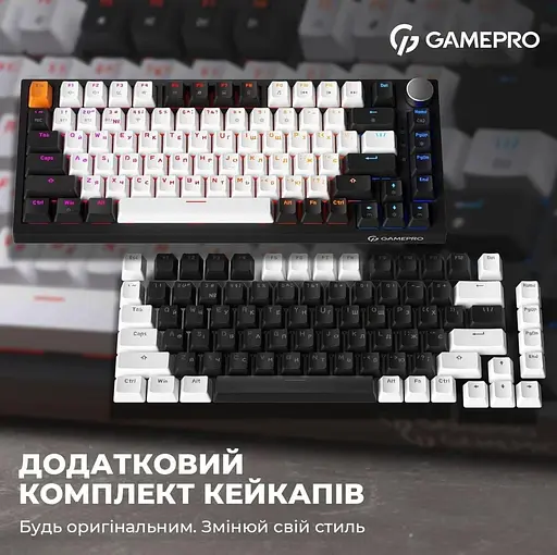 Клавіатура GamePro MK160B Outemu Red Hot-Swap RGB USB Black (MK160B) - фото 12