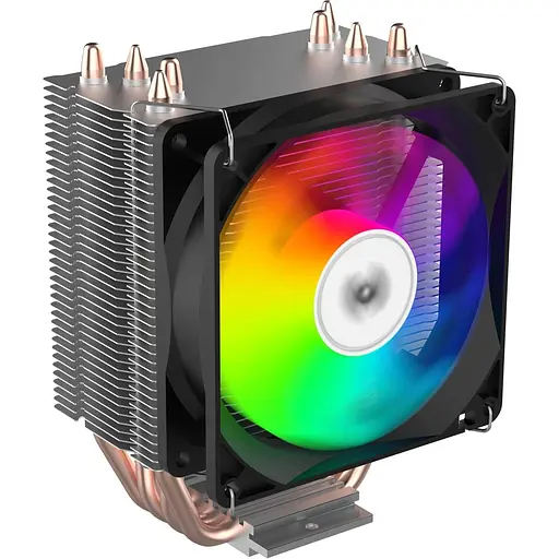 Кулер для процессора 2E GAMING Air Cool AC90D4-ARGB, LGA1700, 1200, 115x, 1366, AM5, AM4, AM3, AM3+, 4pin PWM, 3pin +5VARGB, TDP 130W (2E-AC90D4-ARGB) - фото 1