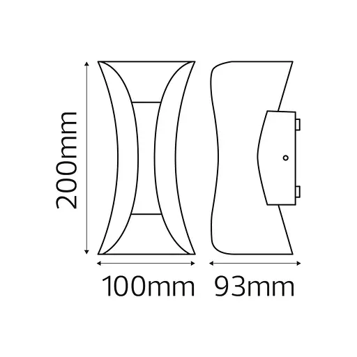 Светильник фасадний LED "MARVEL-10" 10W настенный - фото 3