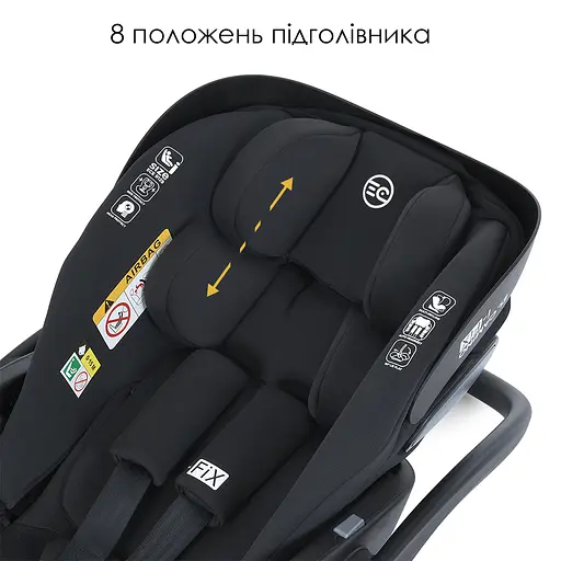 Автокресло детское El Camino ME 1110 i-FIX Royal Dark Gray  - фото 7