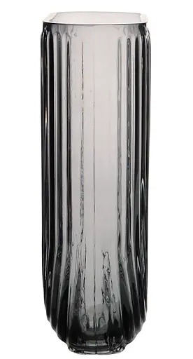 Ваза для цветов Viva Amelia стеклянная 18 см серая (A060183) - фото 2