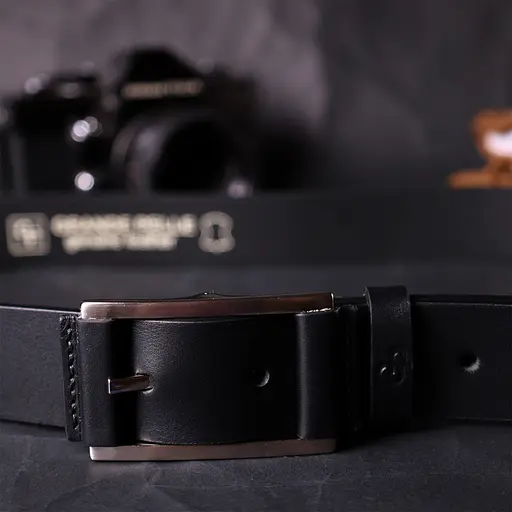 Ремінь шкіряний Grande Pelle чоловічий 3,4х120 см acs0026894 - фото 7