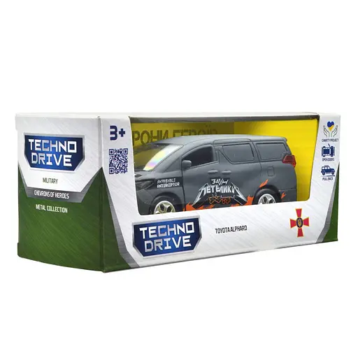 Автомодель серии "Шевроны Героев" Toyota Alphard "Отряд бабочек" TechnoDrive KM6011 - фото 11