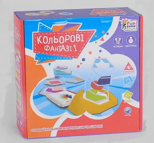 Развивающая игра UKВ-В 0041 "Цветные фантазии" 4FUN Game Club, в коробке (6904660046436) - фото 1