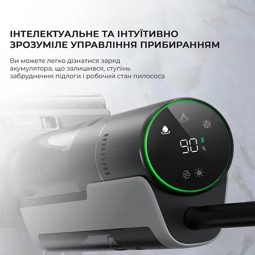 Вертикальний миючий пилосос Dreame Wet&Dry Vacuum Cleaner H12 Pro (HHR25A) - фото 2