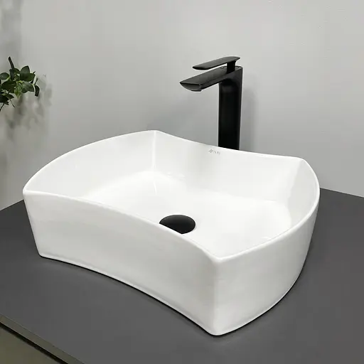 Умивальник VBI Talone white накладний VBI-017400, Білий - фото 2