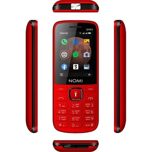 Телефон Nomi i2403 Red - фото 3