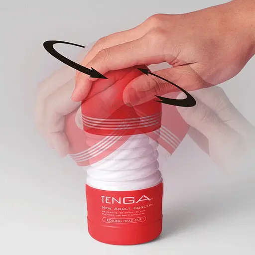 Мастурбатор Tenga Rolling Head Cup New білий - фото 4