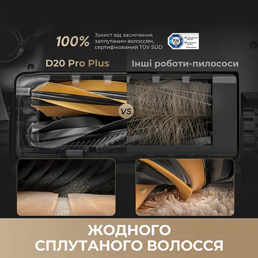 Робот-пилосос Dreame Bot D20 Pro Plus Black - фото 4