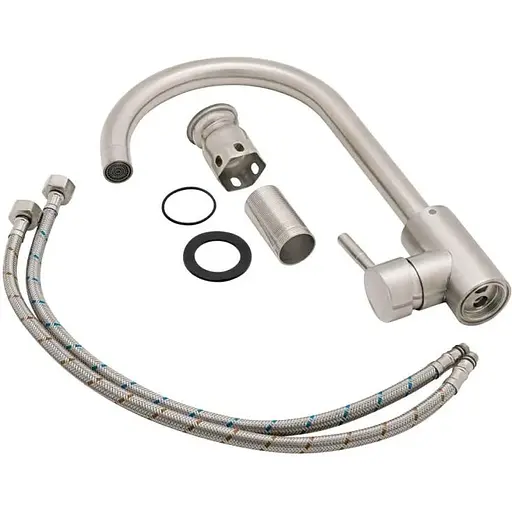 Комплект мойка + смеситель Romzha Arta U-550S BL(A) - фото 4