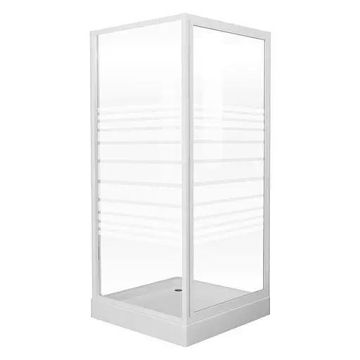 Душова кабіна Eger Frida 90x90 см з піддоном 599-151-15, другий, білий - фото 1
