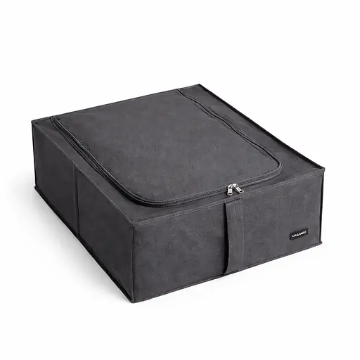 Органайзер ORGANIZE  для хранения вещей и обуви с крышкой 50*41*18 см (серый) - фото 2