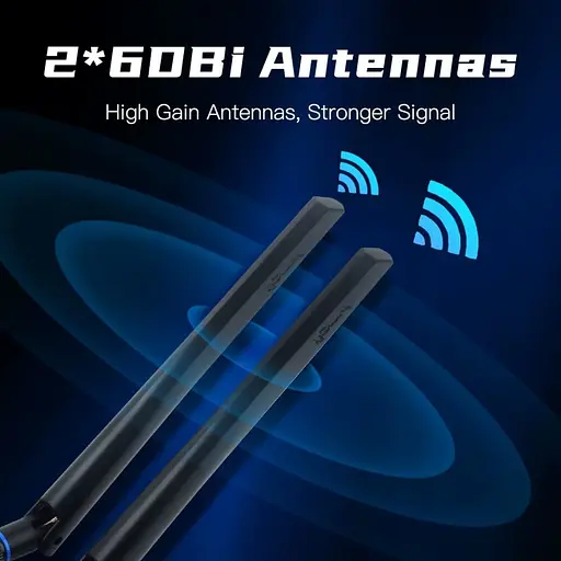 Мережева карта Fenvi FV-AX5400 Bluetooth 5.3 + Wi-Fi 2.4 / 5 / 6 GHz PCI-E з антенами (18842) - фото 4