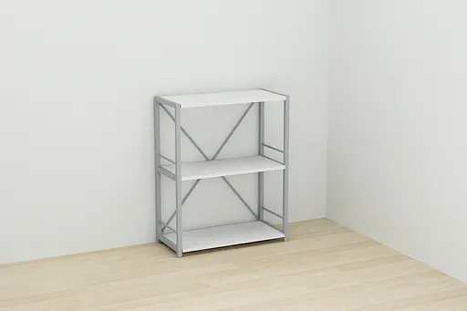 Этажерка 3/60 Ferrum-decor Серии Коннект 73x60x28 серый ДСП Белый 16мм (FRD-104266) - фото 4