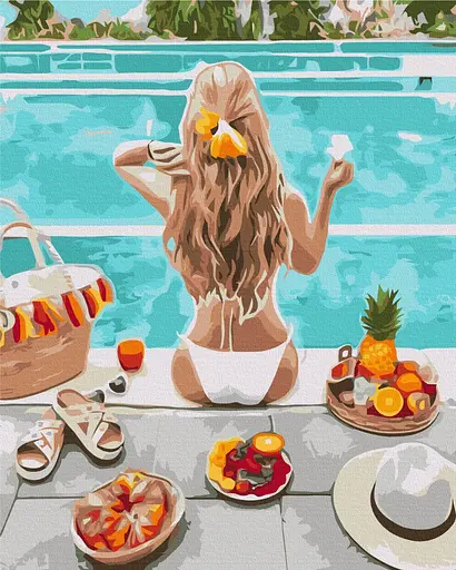 Картина за номерами на підрамнику Brushme Літні вихідні