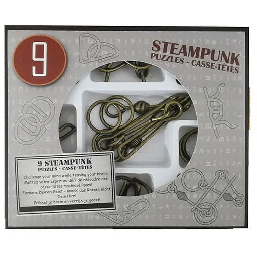 Набір головоломок Eureka Steampunk Puzzles синій 9 шт. (473207) - фото 1