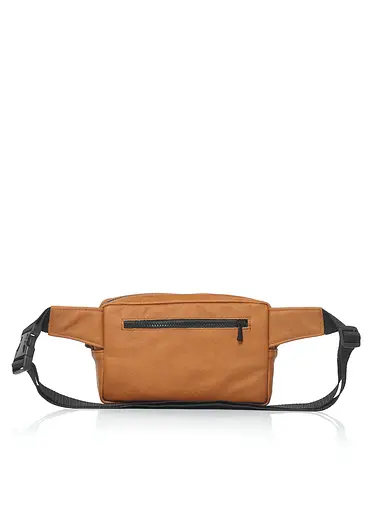 Мужская кожаная сумка бананка 0ST рыжая кожа 24 × 16 (88218121) - фото 3