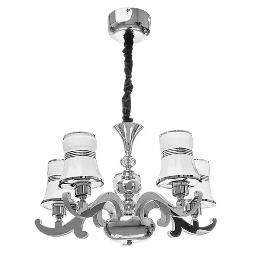 Люстра подвесная Brille прованс с абажуром E27 60W CH (BKL-645S/5)