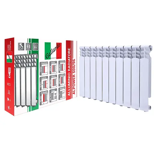 Радіатор алюмінієвий секційний Gallardo 500/96 (15818) - фото 1
