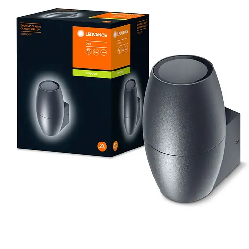 LEDVANCE Cвітильник GU10 фасадний IP44 EENDURA CANNON WALL UP чорний - фото 4