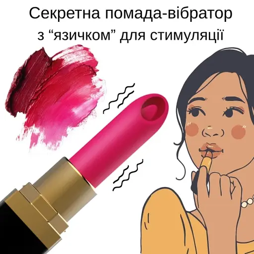 Вибратор I’MCUM KissLips в форме губной помады Черный (IM-KST503) - фото 4