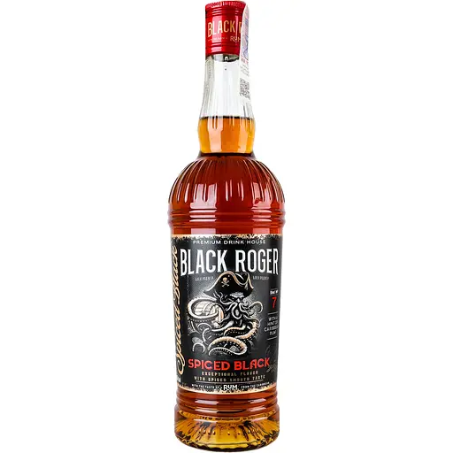 Спиртный напиток с ромом Black Roger Spiced Black 35% 0.5 л