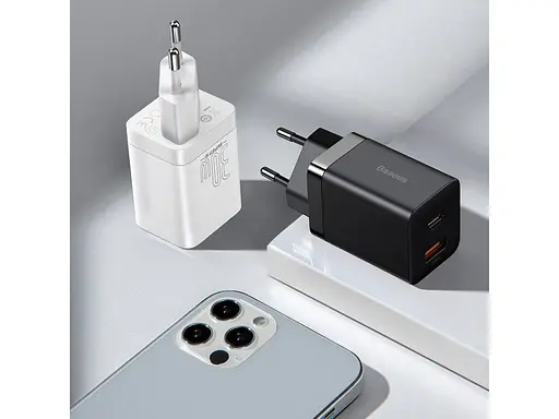 Зарядний пристрій Baseus Super Si Pro Quick Charger Type-C + USB 30 W CCSUPP-E02 - фото 6