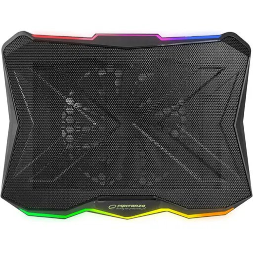 Підставка для ноутбука Esperanza 17" Xalok Notebook RGB Cooling Pad Xa (EGC110) - фото 2