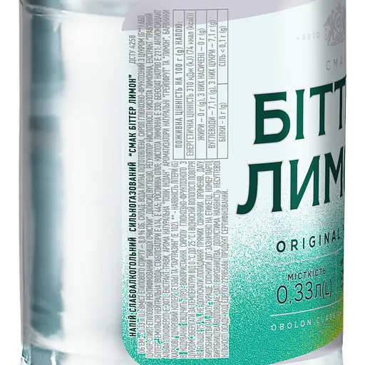 Напій слабоалкогольний Оболонь Біттер Лимон 8% 0.33 л - фото 3